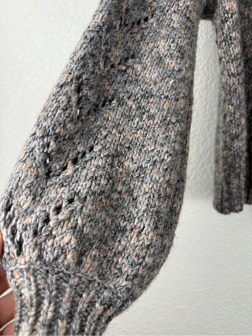 Madewell Pointelle Knit Sweater | Size Small | Wool Blend - Picture 5 of 10